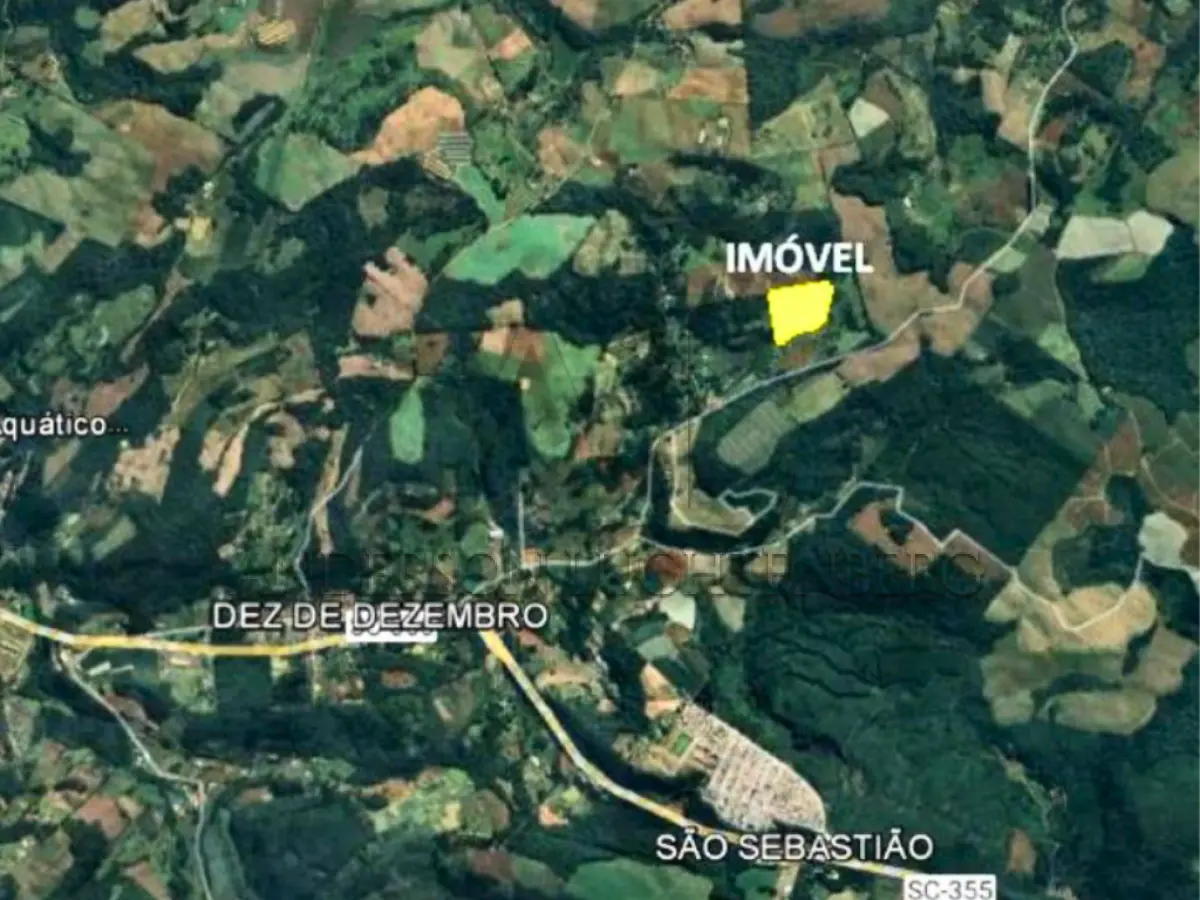 LOTE 001 - Terreno rural, sem benfeitorias, com área de 45 mil m² - Fraiburgo/SC