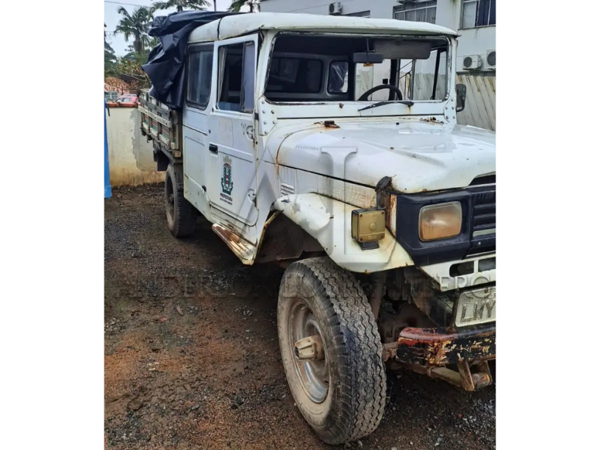 LOTE 001 - TOYOTA BANDEIRANTES BJ55LP 2BL, ANO 1995, COR BRANCA, PLACA LWY-0355
