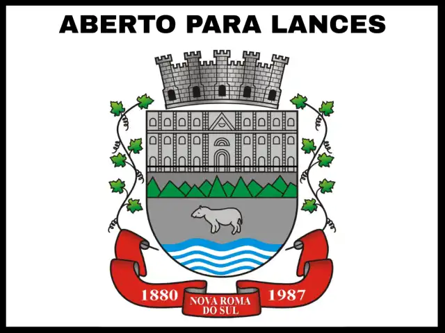 LEILÃO DA PREFEITURA DE NOVA ROMA DO SUL - RS