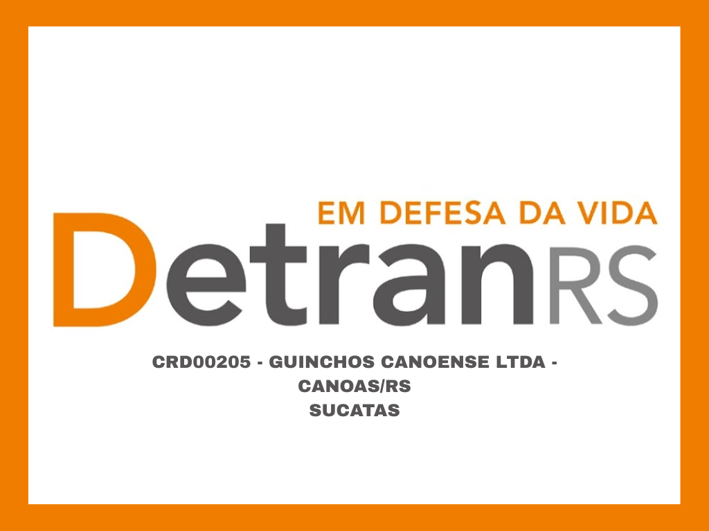 CRD00205 - GUINCHOS CANOENSE LTDA - CANOAS/RS - SUCATAS